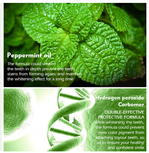 Creion pentru albirea dintilor, GMO, Green [3]
