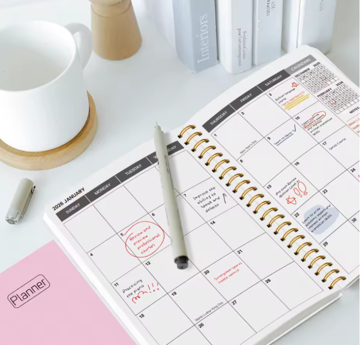 Agendă 2026-2027 EVNC - Weekly Planner, Include Set de Stickere [2]