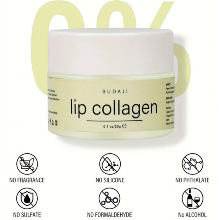Balsam pentru buze cu colagen, ADM, LipPlumper, efect de umplere, volum si hidratare, 20g [3]