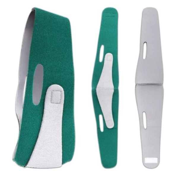 Banda Lifting pentru Reducere si Ridicare Bărbie Dublă, CRM, Verde, Unisex, Reglabila [2]