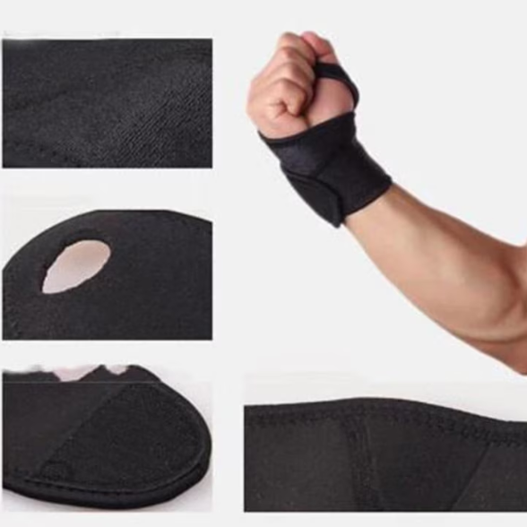Bandaj pentru protectie articulatie mana, AOLIKES, pentru activitati sportive, negru, onesize, unisex [3]