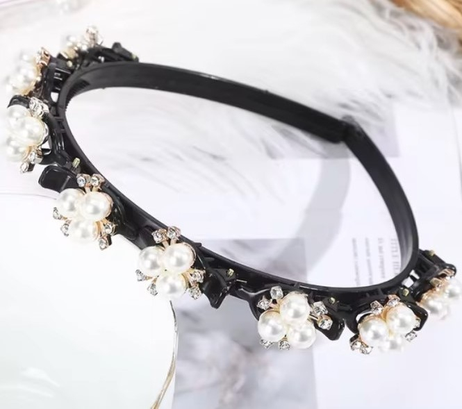 Bentita pentru par cu clame atasate, EVNC, Unisex Alice Hairband [2]