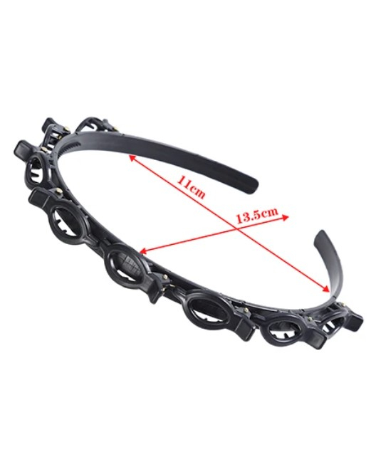Bentita pentru par cu clame atasate, EVNC, Unisex Alice Hairband [5]