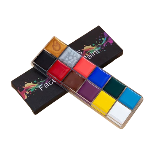 Body Paint Art – Kit de Machiaj pentru Copii, CRM, 12 Culori Pigmentate, Multicolor [6]