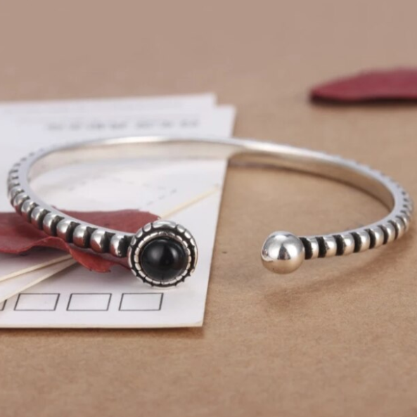 Bratara Meyrroyu, CRM, trendy, clasica, pentru femei, reglabila, argintie [4]