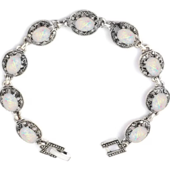 Brățară pentru Femei, CRM, Opal Alb, Argintie – Accesoriu Elegant [4]