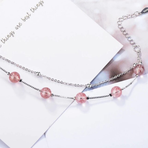 Brățară Star Pink, CRM, Dublă, Ajustabilă, 18 cm [5]