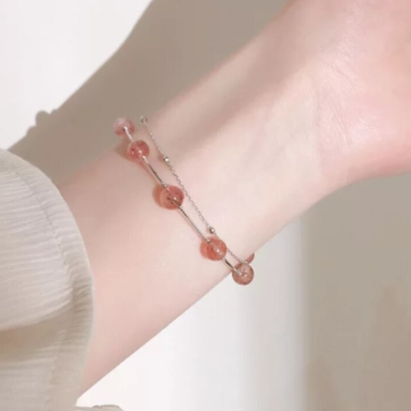 Brățară Star Pink, CRM, Dublă, Ajustabilă, 18 cm [6]