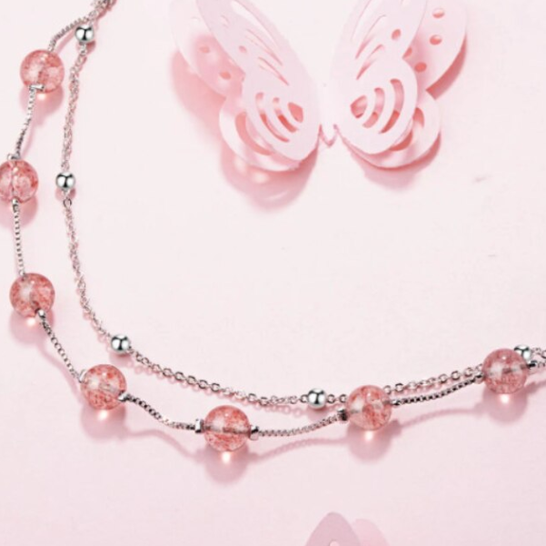 Brățară Star Pink, CRM, Dublă, Ajustabilă, 18 cm [3]