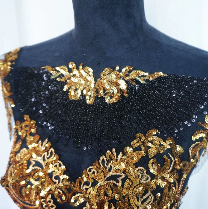 bust rochie dantela paiete [3]