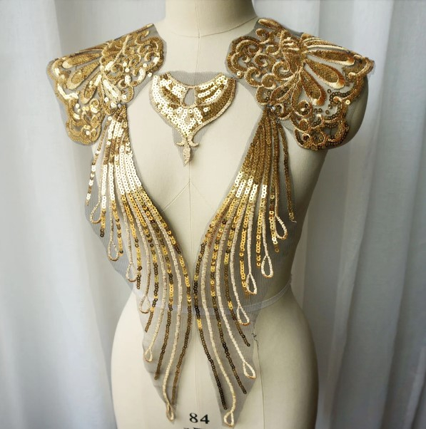 bust rochie dantela paiete [4]
