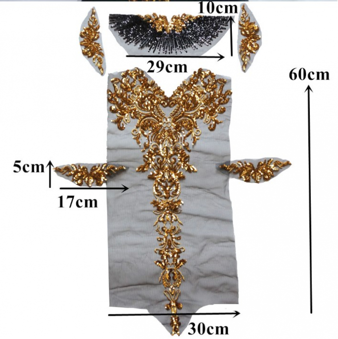 bust rochie dantela paiete [4]