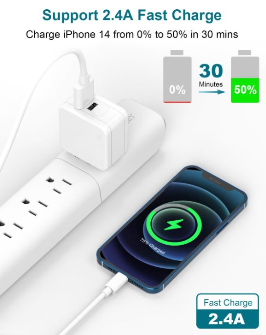 Cablu USB to Lightning, 3 metri, Alb pentru iPhone [8]