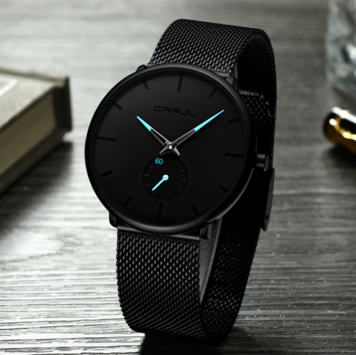 Ceas barbatesc GMO, Time-Stop Crrj, negru - argintiu [4]