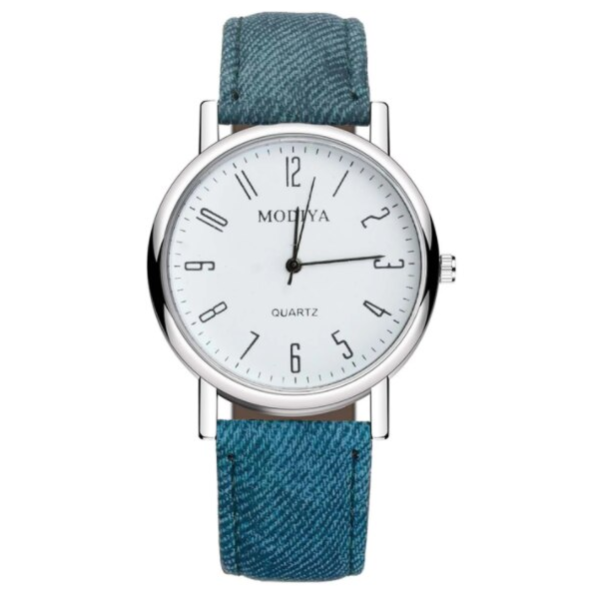 Ceas casual pentru fete si femei, CRM, unisex, curea albastra [2]