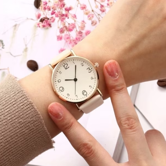Ceas pentru fete si femei, CRM, elegant, beige [2]