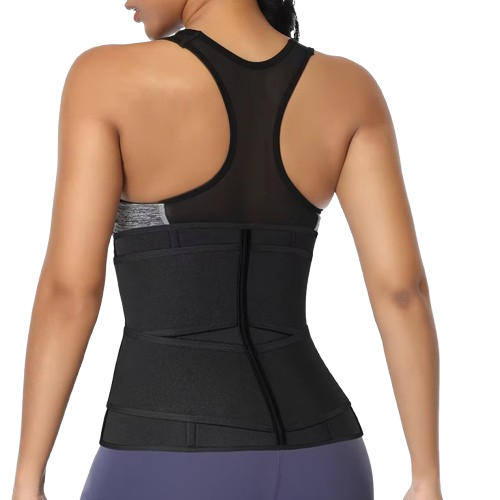 Centura lombara pentru femei, CRM, corset slabire si modelare talie, din neopren, negru, M-pt.talie 70-75 cm [2]