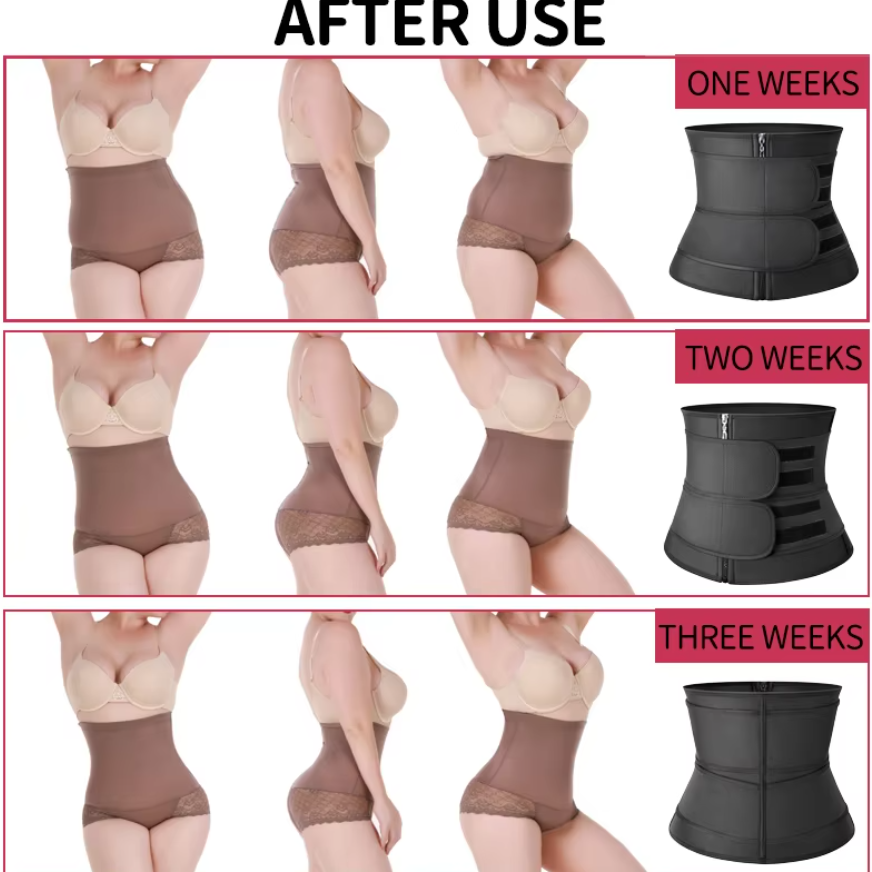 Centura lombara pentru femei, CRM, corset slabire si modelare talie, din neopren, negru, M-pt.talie 70-75 cm [3]