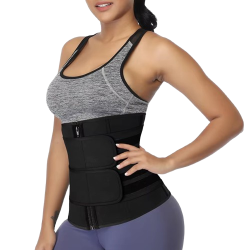 Centura lombara pentru femei, CRM, corset slabire si modelare talie, din neopren, negru, M-pt.talie 70-75 cm [5]