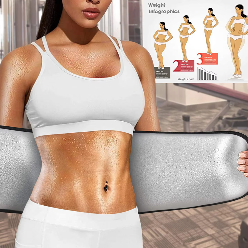 Centura Thermo Slim, CRM, pentru slabire si modelare talie, suport lombar, neopren, negru [5]