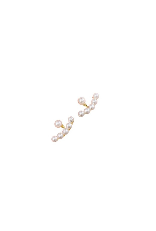 Cercei aurii cu perle EVNC – Vanila Pearly | Eleganță și rafinament [3]