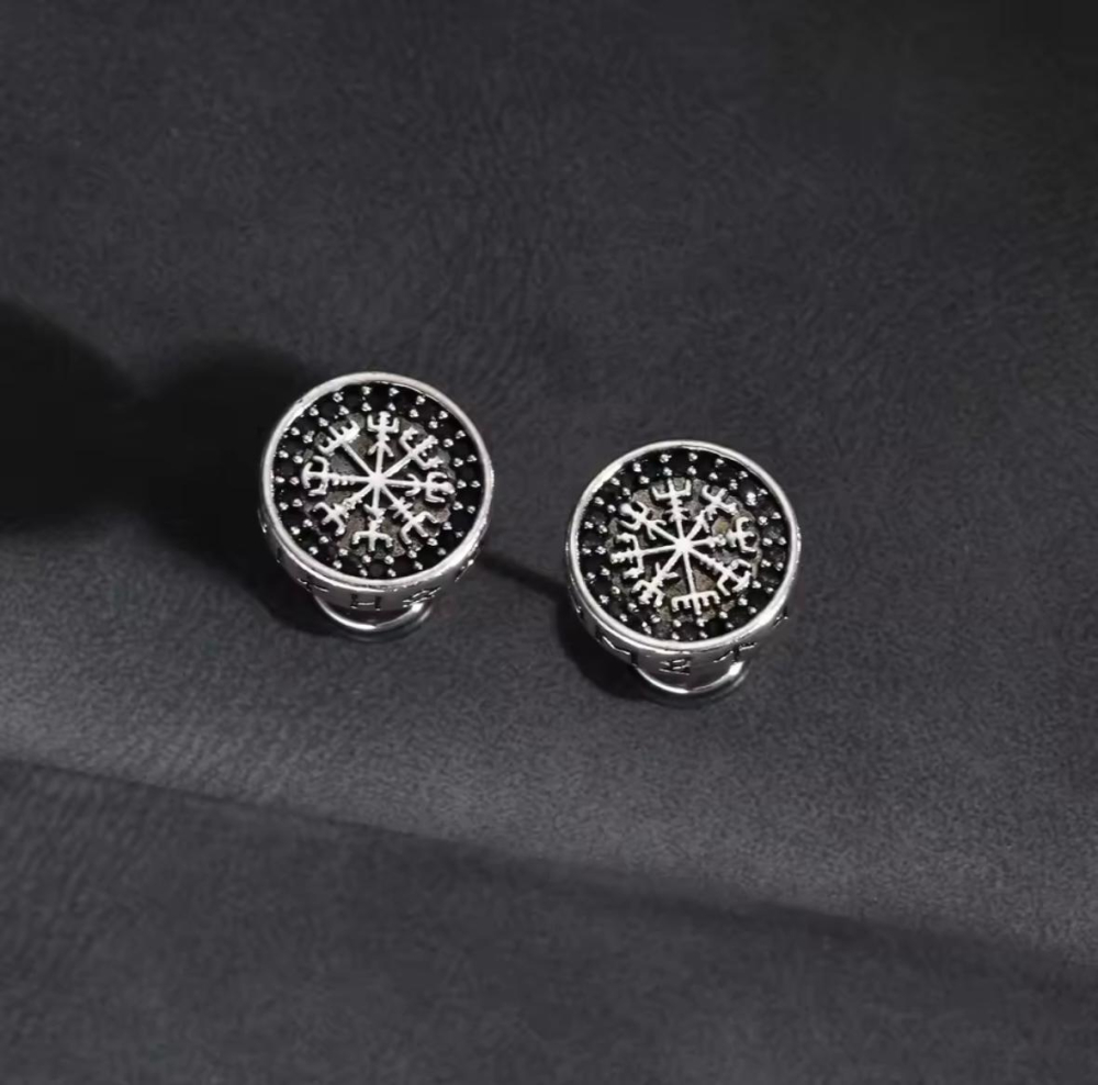 Cercei Viking, ADM, negri-argintii, simboluri nordice [5]