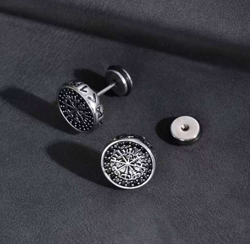 Cercei Viking, ADM, negri-argintii, simboluri nordice [6]