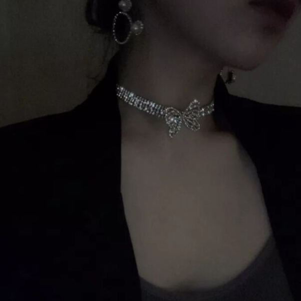 Choker Butterfly, CRM, Argintiu [3]