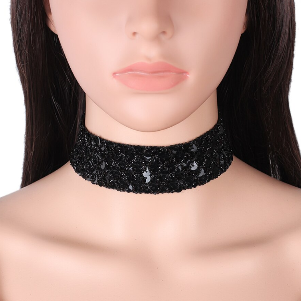 Choker cu Paiete, Model Deosebit, CRM, Negru [4]