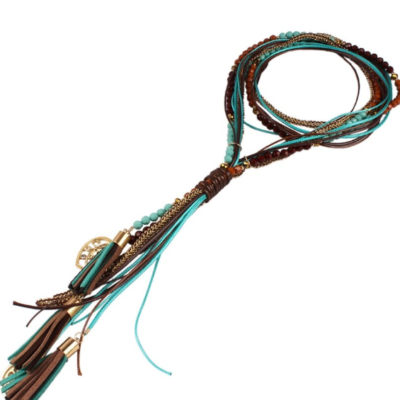Colier BohoSummer, CRM, MultiLayer, MultiColor, 65 cm [3]