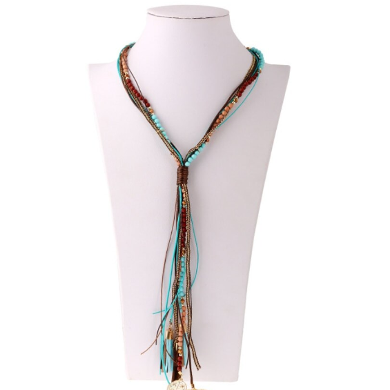 Colier BohoSummer, CRM, MultiLayer, MultiColor, 65 cm [6]