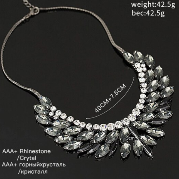 Colier elegant pentru ocazii speciale, CRM, Crystal, reglabil [3]