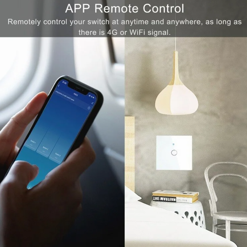 Comutator Smart Tuya și Smart Life, CRM, Wi-Fi, Compatibil cu Amazon Alexa și Google Home, Alb [7]