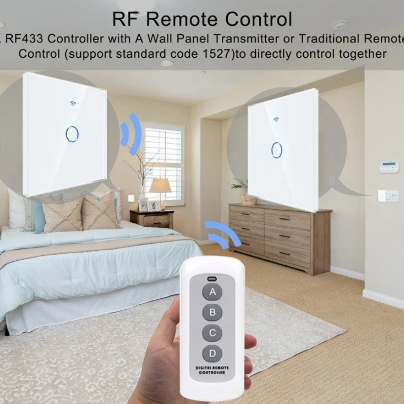 Comutator Smart Tuya și Smart Life, CRM, Wi-Fi, Compatibil cu Amazon Alexa și Google Home, Alb [8]