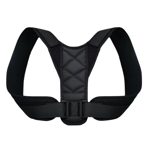 Corector Postură Spate și Umeri, CRM, Ham Reglabil, Suport pentru Claviculă și Coloana Vertebrală, Negru, M, 40-80kg [2]