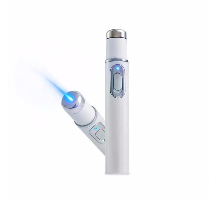 Dispozitiv cu lumina laser pentru tratarea varicelor si acneei, GMO, BlueLight Therapy, alb [3]