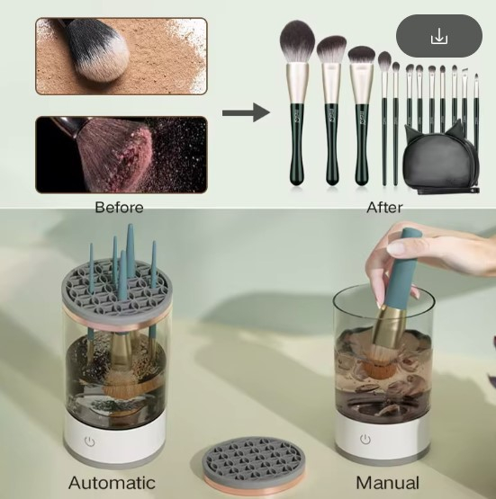Dispozitiv electric EVNC pentru spălarea pensulelor – Makeup Brush Cleaner Automatic | Curățare Eficientă [7]