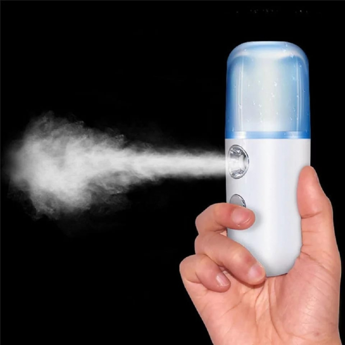 Dispozitiv facial pentru hidratarea fetei, GMO, curatare si hidratare ionica, alb [5]