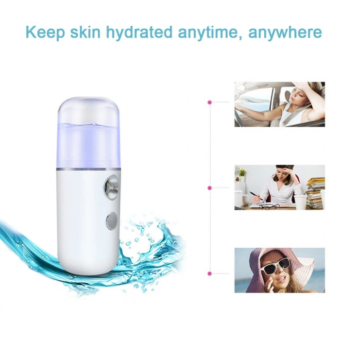 Dispozitiv facial pentru hidratare, ADM, ionic, curatare, port USB [3]
