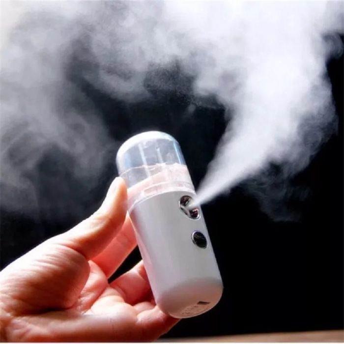 Dispozitiv facial pentru hidratarea fetei, GMO, curatare si hidratare ionica, alb [6]