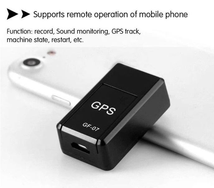 Dispozitiv inteligent pentru urmarire prin GPS, cu microfon, GMO, Tracker GF-07, compatibil cartela SIM si card MicroSD, cu magnet puternic [14]