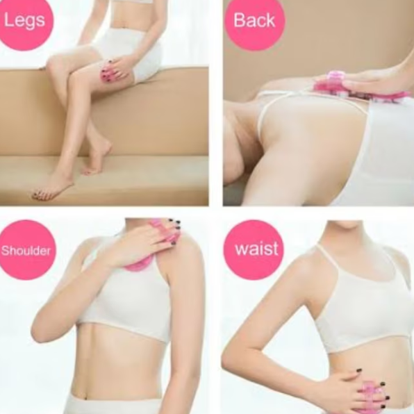 Dispozitiv pentru Masaj Corporal cu 7 role rotative, tip manusa, CRM, pentru relaxare musculara, stimulare circulatie periferica, verde [3]