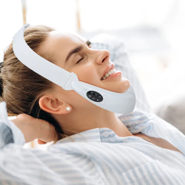 Dispozitiv V-Line Face, Photon Therapy Slimming Vibration, CRM, non-invaziv, pentru barbie, alb [4]