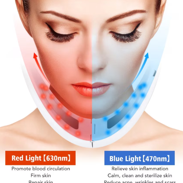 Dispozitiv V-Line Face, Photon Therapy Slimming Vibration, CRM, non-invaziv, pentru barbie, alb [8]