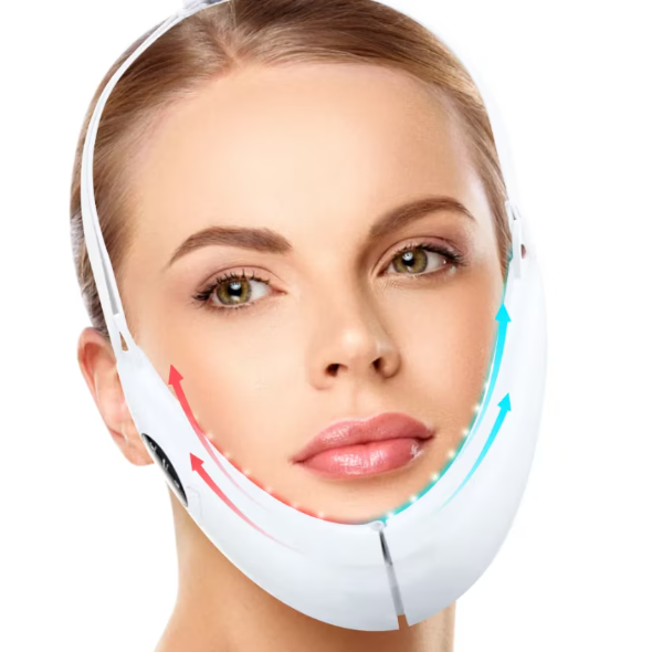 Dispozitiv V-Line Face, Photon Therapy Slimming Vibration, CRM, non-invaziv, pentru barbie, alb [7]