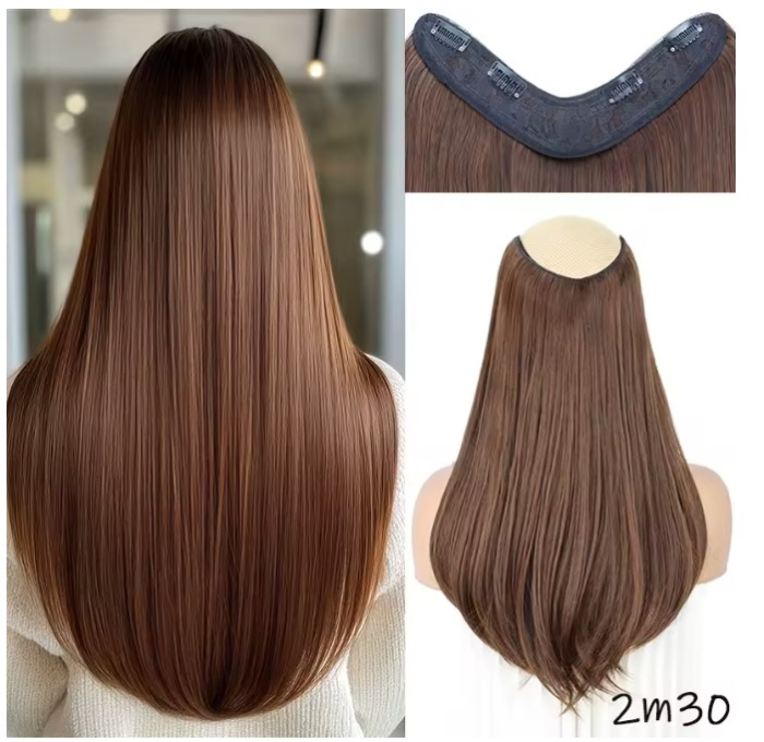 Extensii de Păr cu 4 Cleme EVNC - V Shape Half Head [2]