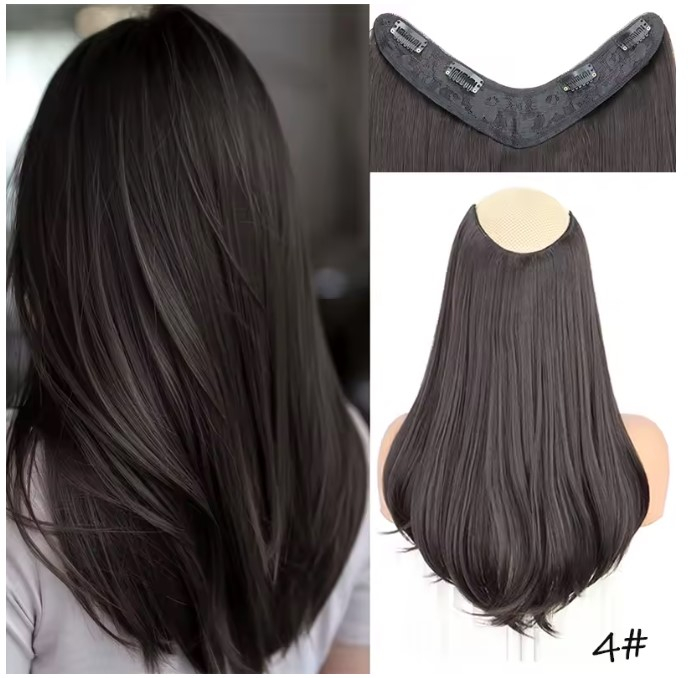 Extensii de Păr cu 4 Cleme EVNC - V Shape Half Head [2]