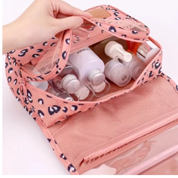Geantă pentru Accesorii și Cosmetice CRM, Voiaj, Portabilă, Portocaliu/Negru [6]