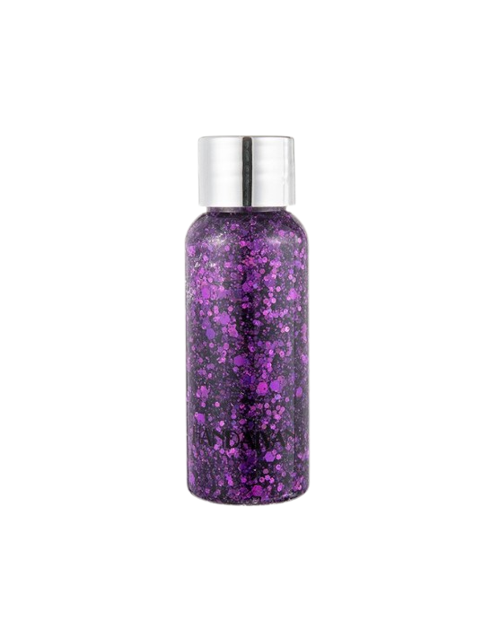 Gel cu sclipici pentru fata, par si corp, EVNC, Glitter Gel Art, argintiu [6]