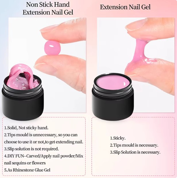 Gel de unghii MEET ACROSS, UV Solid Extension, non-stick hand, 7ml [5]